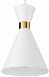 Lampa wisząca Loft metalowa Fit biała 1xE27