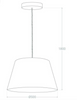 Lampa Wisząca z Tkaniny Baharia zielono złota