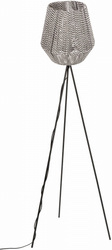 Lampa podłogowa NEPTUN trójnóg klosz pleciony zebra