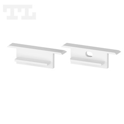 Komplet zaślepek bocznych białych P11-2 do osłonki C5 (1 szt. z otworem, 1 szt bez otworu) (nr kat 7711202)