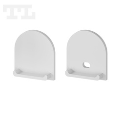 Komplet zaślepek bocznych szarych P13-2, P14-3, GK14-3 do osłonki C23 (1 szt. z otworem, 1 szt bez otworu) (nr kat 771322301)