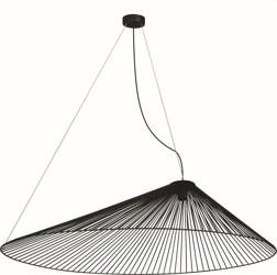 Szeroki, druciany, nowoczesny żyrandol nad stół KP-10 z serii PEAK