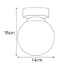 Lampa sufitowa K-5363 z serii MEGAN