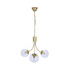Lampa wisząca złota 3xE14 żyrandol Dani 33-79015