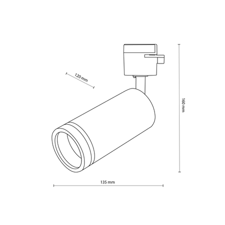 Tk Lighting TRACER JET RING BLACK 1xGU10