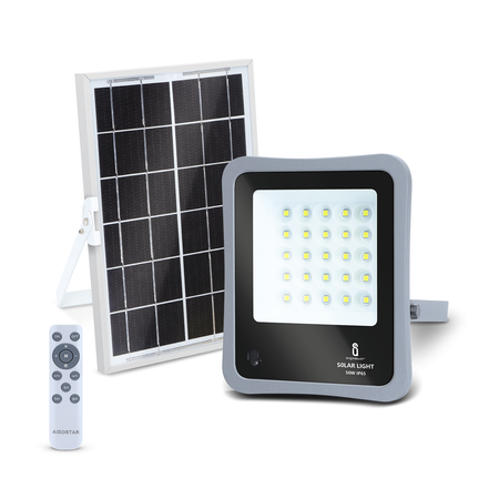 Naświetlacz Solarny LED 50W 500lm 6500K z pilotem