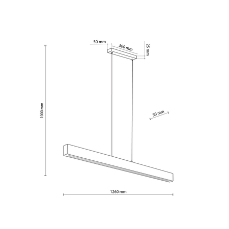 Lampa wisząca TEO LED 1260