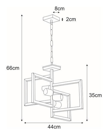 Industrialna, czarna, geometryczna lampa wisząca K-4036 z serii LAVAYA