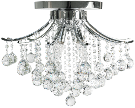 Lampa sufitowa Wenecja kryształ 4xE14 CHROM 