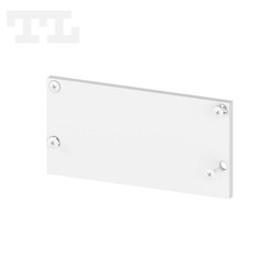 Zaślepka aluminiowa biała P23-3 + P23-6 bez otworu (wkręty w komplecie) (nr kat 7723614)