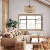 Lampa wisząca BOHO Africa trawa morska walec 40cm