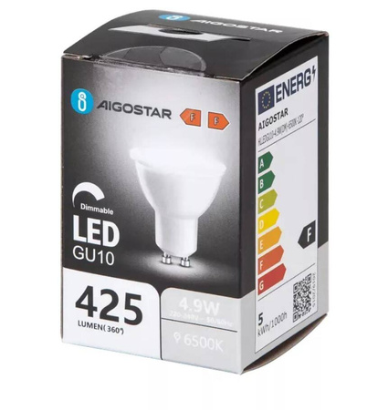 Żarówka LED GU10 4.9W 6500K ściemnialna