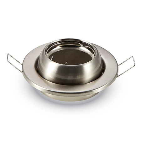 Oczko V-TAC GU10 Okrągłe Regulowany Kąt Satyna VT-780-SN