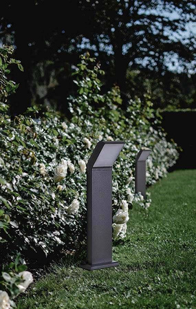 Nowoczesna, stylowa lampa ogrodowa stojąca 49cm K-8147 z serii VIDAR