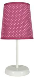 Lampka stołowa nocna fuksja w kropki Gala 41-98279