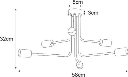 Lampa sufitowa K-4941 -KUGA