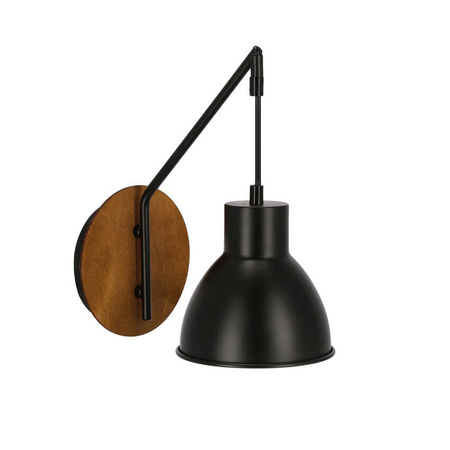 Kinkiet 1xE27 czarna loft VARIO 21-73495
