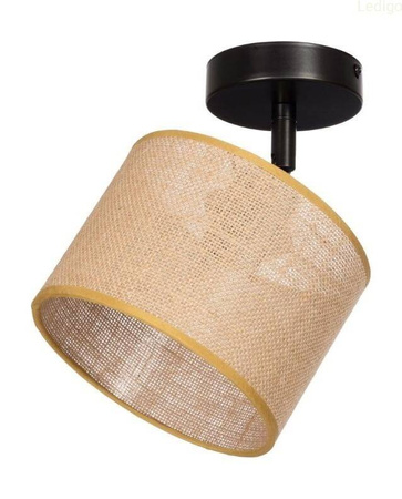Lampa sufitowa regulowana juta abażur Natural boho 1xE27
