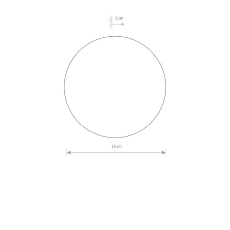 Nowodvorski Kinkiet czarny RING LED S