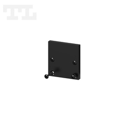 Zaślepka aluminiowa grafit 7016 P25-2, P25-3 bez otworu (wkręty w komplecie) (nr kat 77252127016)