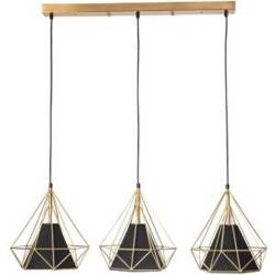 Lampa wisząca     HIRA 3 Gold+Black 3xE27