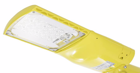 Lampa uliczna LUXA DOB ZEBRA żółta oświetlenie przejść dla pieszych 35W 2700K