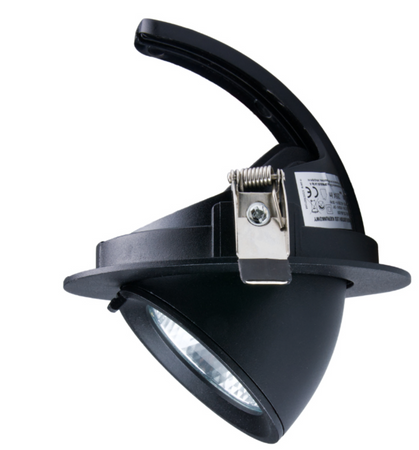 Oprawa podtynkowa regulowana Led 20W 4000K reflektor do podświetlania witryn czarny