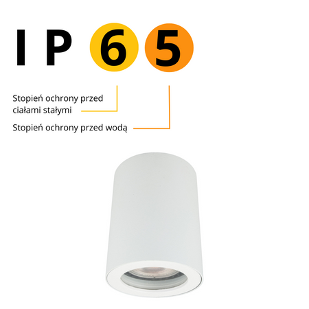 Oprawa natynkowa Faro biała IP65 LP-6510/1SM WH