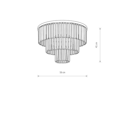 Nowodvorski Lampa sufitowa kryształowa CRISTAL M 