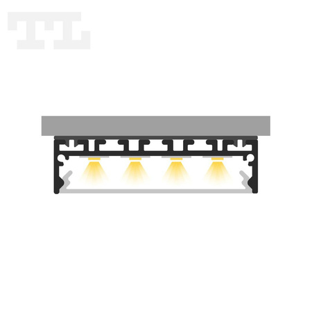 LED P20-1 Profil 3000 mm czarny lakierowany (nr kat 8620117)