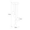 Lampa wisząca K-5551 z serii ASPEN