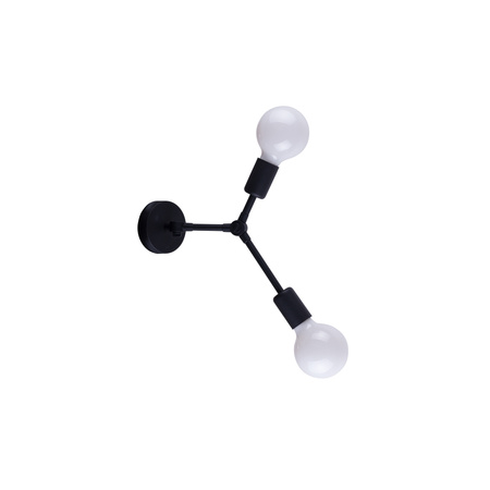 Nowodvorski Kinkiet regulowany czarny metalowy TWIG