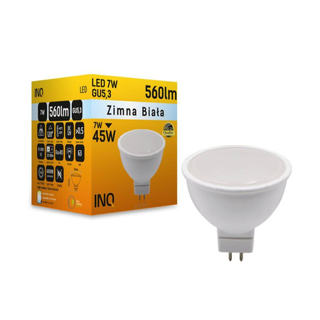 Żarówka LED GU5,3 12V 7W zimna 6000K 560Lm