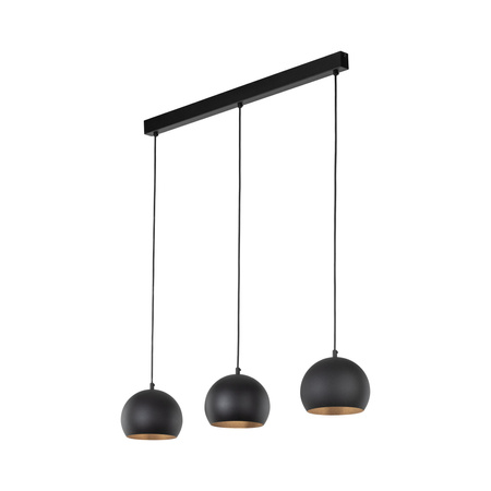 Lampa wisząca ZOE Black 3xE27 S