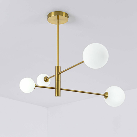 Dorado 4 lampa sufitowa LP-002/4P biało złota