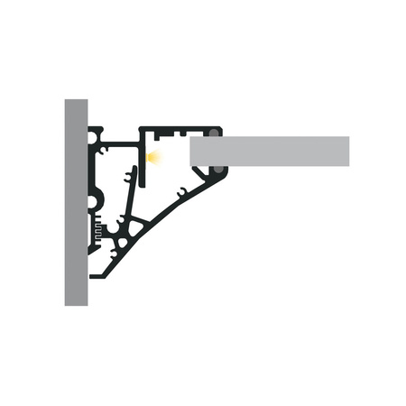 LED P10-1 Profil 1000 mm biały lakierowany (nr kat 8610110)
