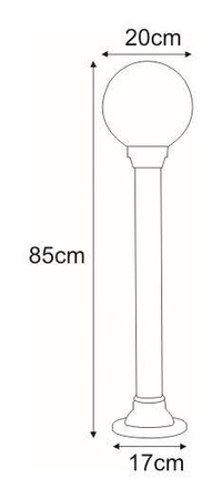 Lampa ogrodowa stojąca K-ML-OGROD 200 0.6 KL. PRYZMAT z serii AS