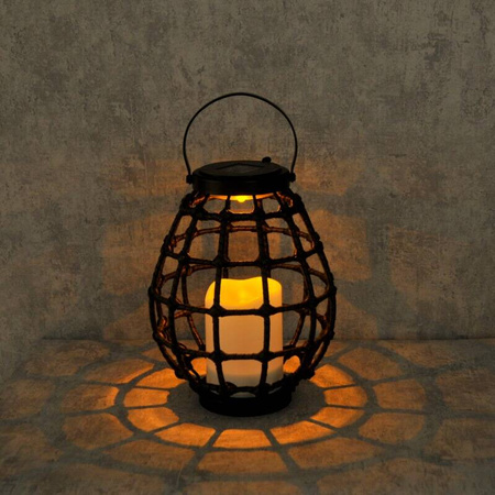 Lampa solarna Led Latarenka KOGE brąz IP44 metal