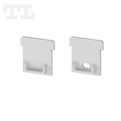 Komplet zaślepek bocznych szarych P24-1 (1 szt. z otworem, 1 szt bez otworu) (nr kat 7724101)