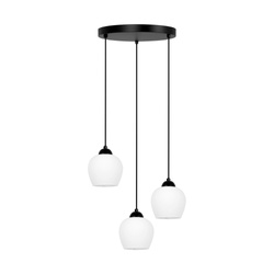 Potrójna lampa wisząca, regulowana wysokość K-5601 z serii ABRO