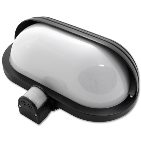 Kinkiet ogrodowy lampa elewacyjna E27 z czujnikiem ruchu i zmierzchu