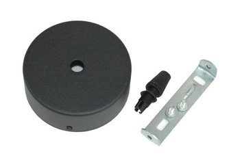 Podsufitka metalowa maskownica okrągła Fi 80 czarna