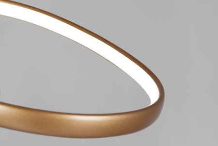 Lampa wisząca LED w stylu glamour, złota K-8235 z serii SNOW