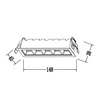 Solar oprawa podtynkowa biała LED IP20 LP-0406/5RS WH