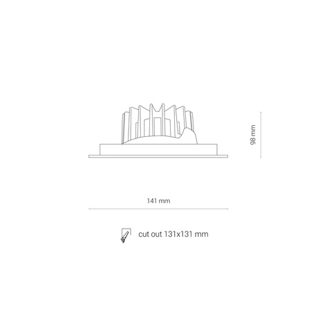 Nowodvorski Lampa podtynkowa CL DIA LED 18W 3000K