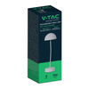 Lampka Biurkowa Nocna V-TAC 3W LED Ładowanie Ściemnianie Biała 