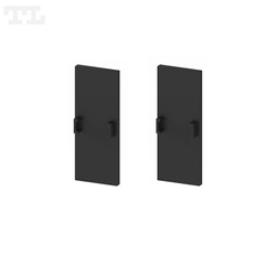 Komplet zaślepek bocznych czarnych P4-10 do osłonki C11 (2  szt bez otworu) (nr kat 77041011)