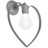 Kinkiet dziecięcy AMORE GREY metalowy 1xE27 szary
