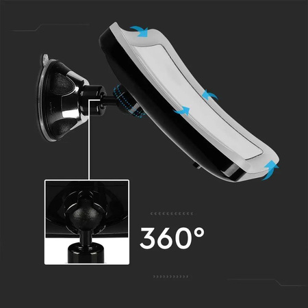 Lustro Przenośne V-TAC 3,2W LED Łazienka Makijaż 4xAAA fi.17CM Chrom VT-7573 6400K 30lm