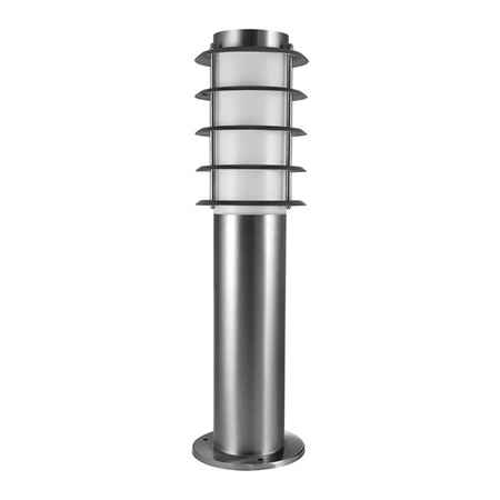 Lampa ogrodowa stojąca 45cm satynowa 1 x E27 słupek